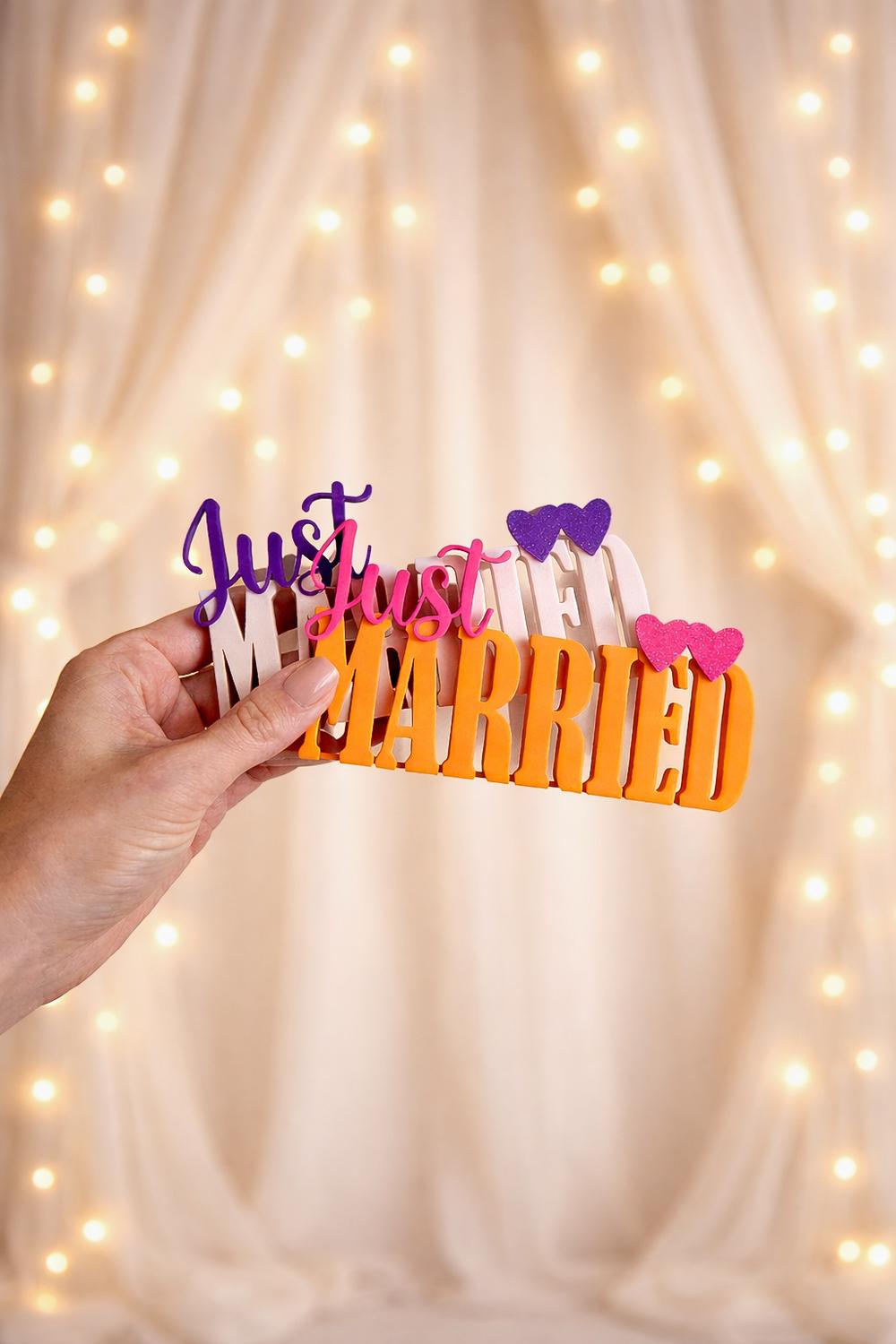 Schriftzug_Just Married