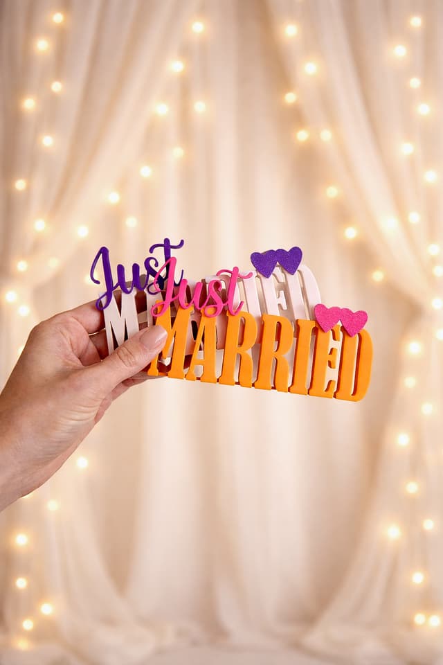 Schriftzug_Just Married